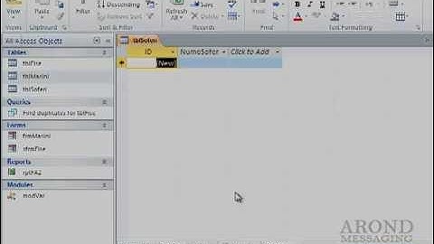 Using Access 2010 - Create a Table for Use as a Field Lookup