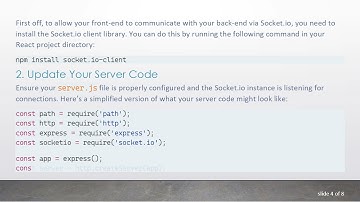 How to Connect Your Front-End React App to Express with Socket.io