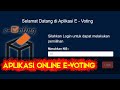Aplikasi E-Voting Online Berbasis Web