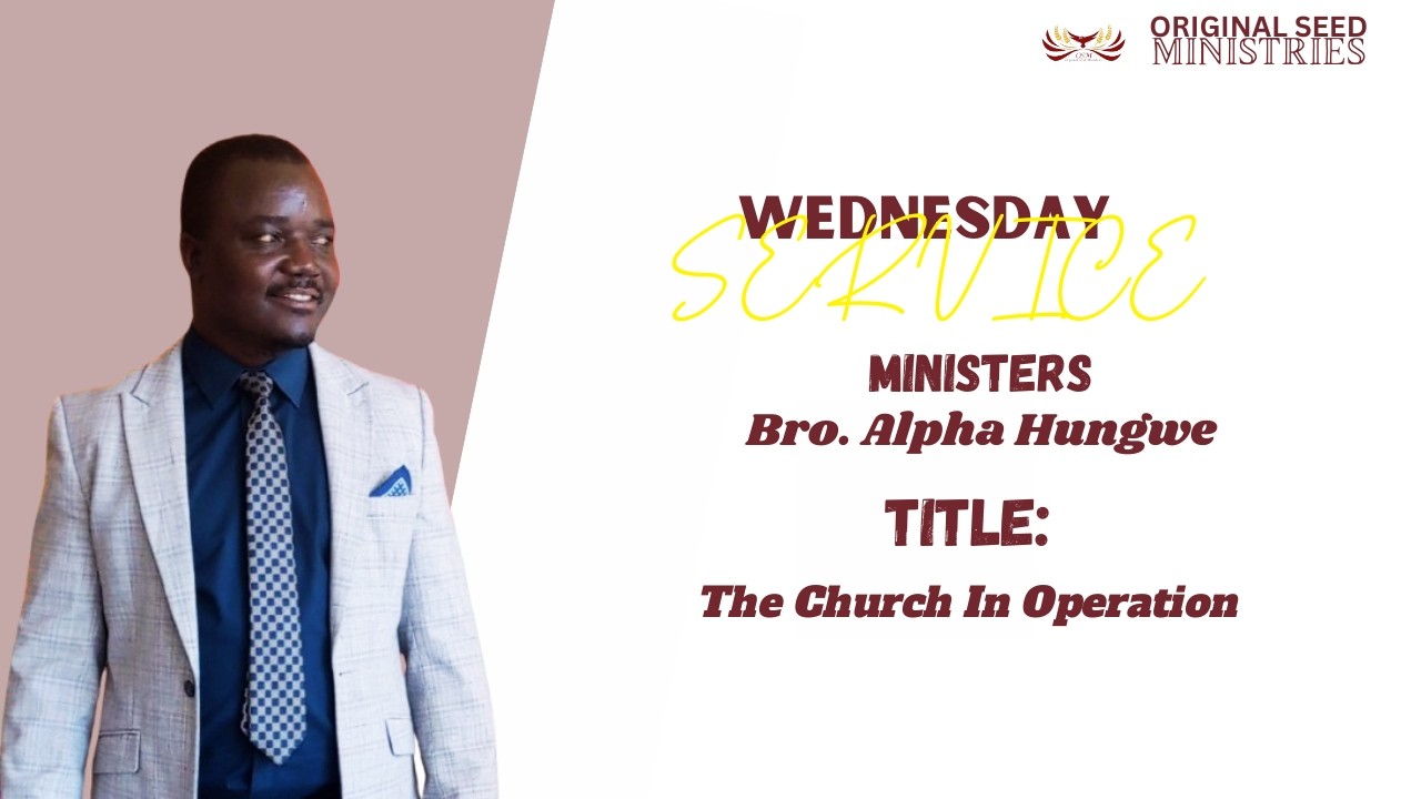 2026-0211PM - The Church In Operation - Brother Alpha Hungwe