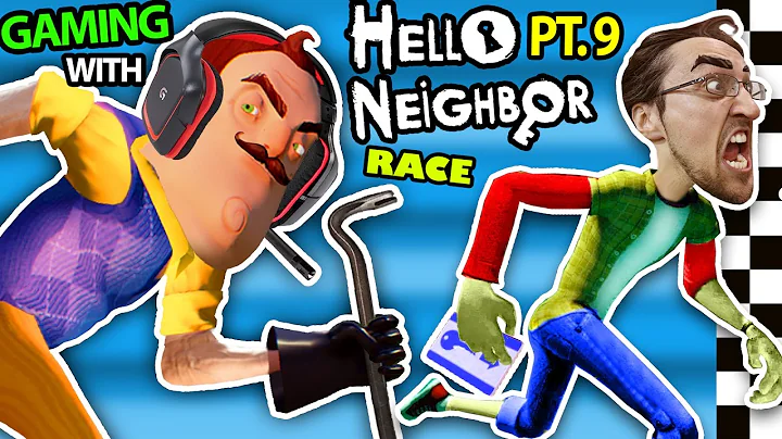 HELLO NEIGHBOR vs. ME! BASEMENT RACE CHALLENGE IRL...