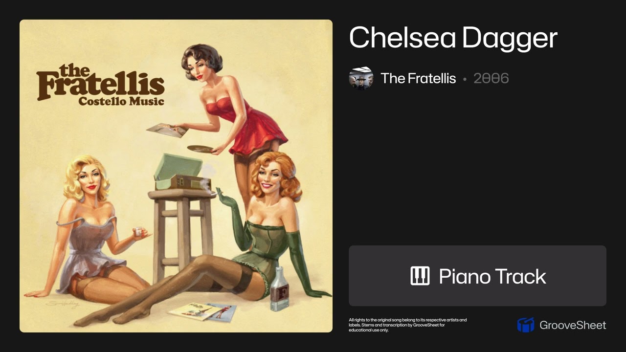 Chelsea Dagger — The Fratellis (Piano Only) - YouTube