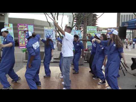 Ben Karla Robles' Arizona Lottery Scratch Dance