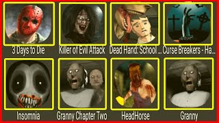 🎮NEW HORROR GAMES👻 Best walk through gameplay 👻 3Days To Die,Killer Of Evil Attack, Dead Hand School