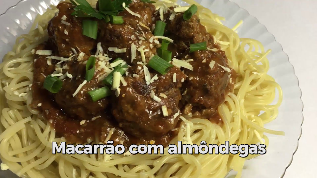 COMO FAZER MACARRÃO COM ALMÔNDEGAS RECEITA FÁCIL E SABOROSA!