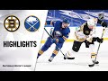 Bruins @ Sabres 4/22/21 | NHL Highlights