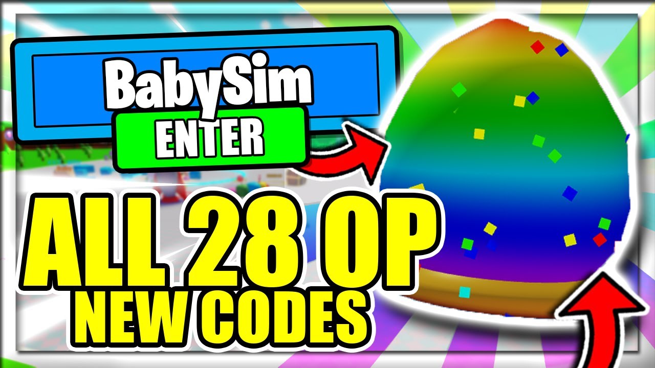 ALL 28 NEW SECRET OP WORKING CODES Roblox Baby Simulator YouTube