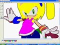 Amy Rose into Stacy the hedgehog