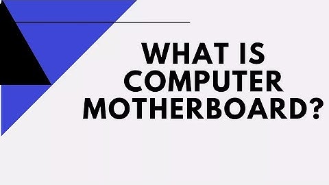 Motherboard | Typical configuration of computer system | Class 12| Lecture 1