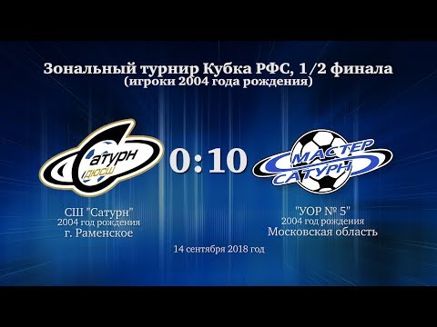 Видео к матчу СШ Сатурн - УОР №5
