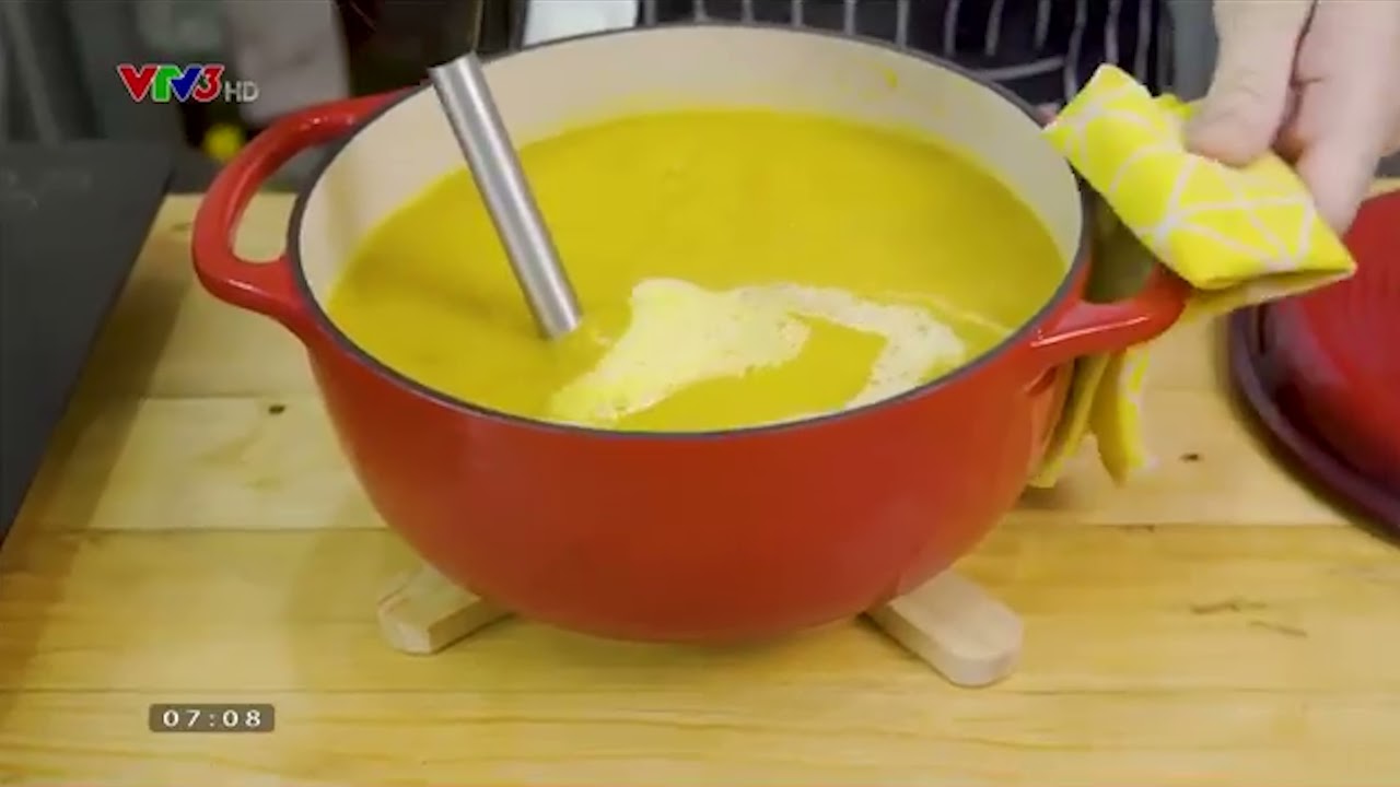 Hướng dẫn Cách nấu súp bí đỏ – Cách làm súp bí đỏ với tôm | CHEF BINH |