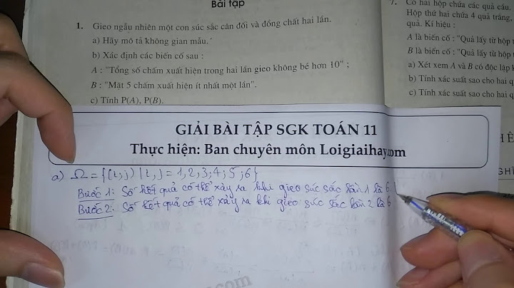 Bài tập 1 sgk toán 11 trang 74 năm 2024