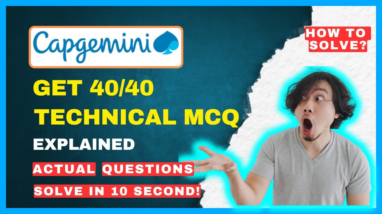 Practises Capgemini 100% Guaranteed Common 💀| #Capgemini Technical Assessment Questions ...