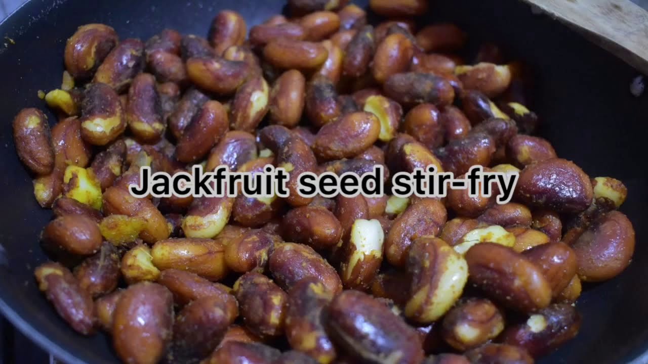 Jackfruit seeds stirfry jack up the jackfruit series YouTube