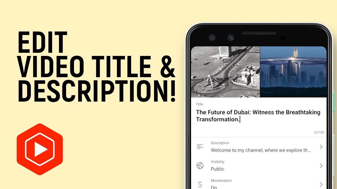 How to Change Video Title and Description in Mobile Using YouTube