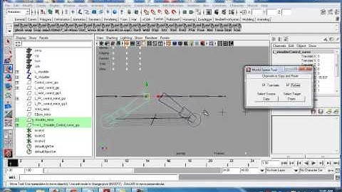 Mirroring Control Cuves in Maya
