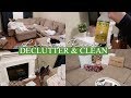 DECLUTTER AND CLEAN WITH ME | Living Room Speed Cleaning | Extreme Cleaning Motivation 2018