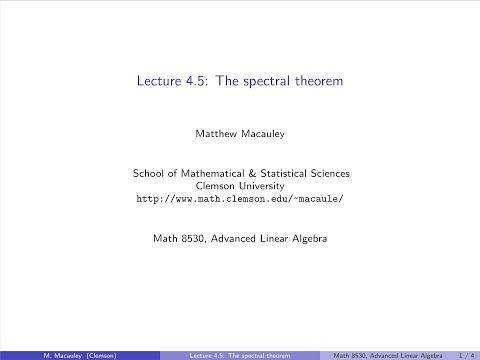 Advanced Linear Algebra,