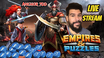 Empires and Puzzles Live Stream Titans, Raids, War help, Emblems 1/16