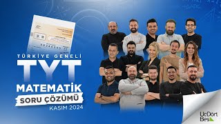 Üçdörtbeş Yayınları Tyt Türkiye Geneli Deneme İlk Prova Kasım 2024 - Matematik
