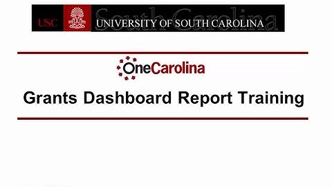 PeopleSoft Grant Dashboard Report