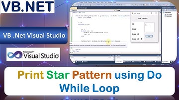 P23a | Windows Application to Print Star Pattern using Do While Loop | .Net