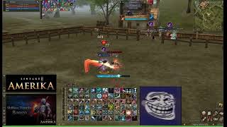 L2 Amerika Hero Shillien Templar Bongo indestructible en la Arena de Giran