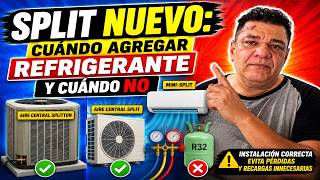 Split NUEVO cuándo agregar refrigerante y cuándo