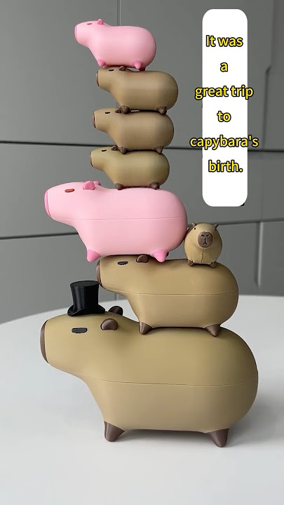 Capybara is too fertile too...#capybara #3dprinting #creative #ornaments #gift #cute #new #funny