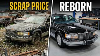 Abandoned 1996 Cadillac Fleetwood Restoration | Junkyard Rescue | Full Rebuild
