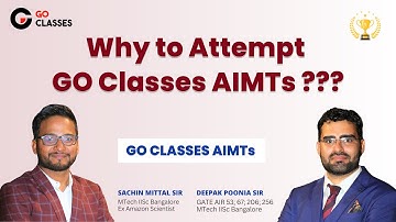 Why to Attempt GO Classes AIMTs ??