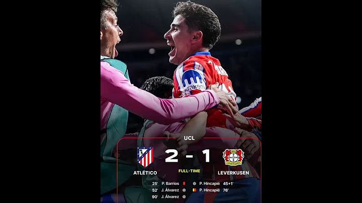 Atletico Madrid - Bayer Leverkusen 2-1