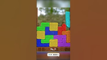 TETRIS MARBLES #shorts  #blender #tetris #softbody #grain #marble #テトリス #тетрис