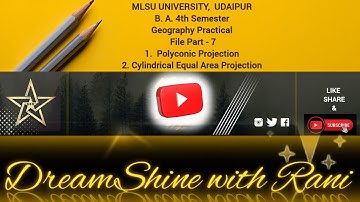 MLSU B. A. 4th Semester geography practical 🌏 File Part - 7