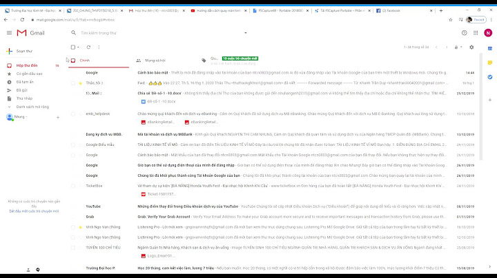 Hộp thư đến trong gmail của tôi