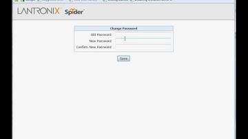 Lantronix SLS200 Spider Logon page via web browser