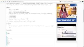 KQUERYO | SPOJ Solution | Trees