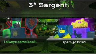 The Battle Bricks / 3 star Sargent beaten ft. Tarnished battler and Banhammer Battler! | Roblox