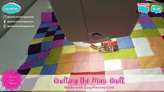 Mini Quilt Step 4- Quilting it together