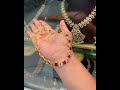 beautiful necklace with earrings//cost:1050//for order WhatsApp 7730819383