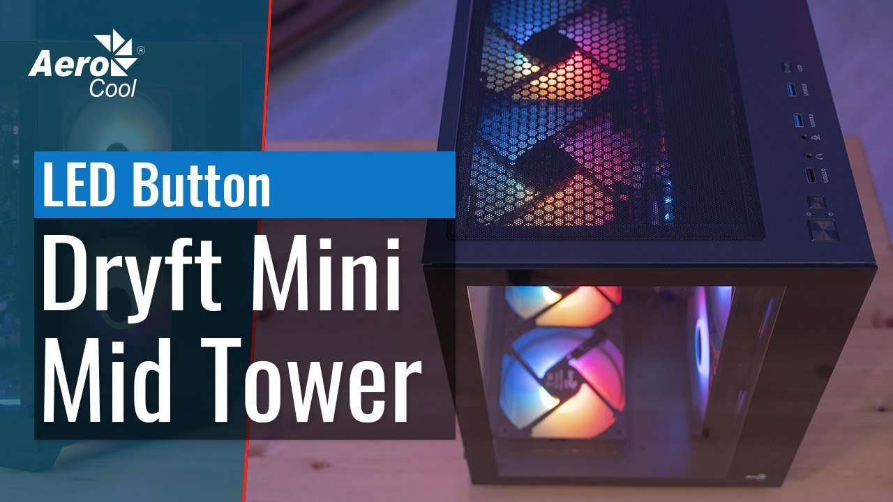 Dryft Mini Tower Case - How to Control the RGB Lighting with the PC LED Button