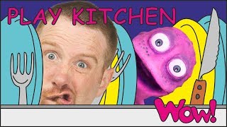 play kitchen for alien kids stories for children steve and maggie with bobby wow english tv