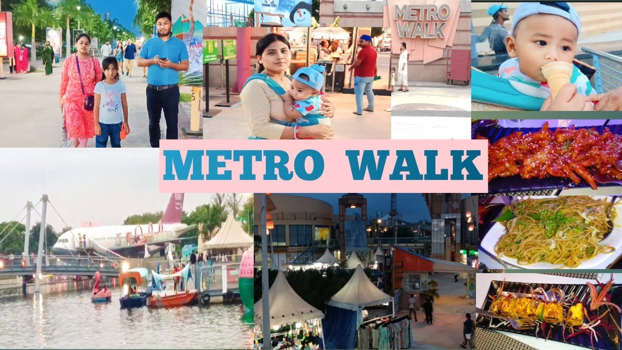 Weekend Masti Metro Walk Me🍦🍜🎉metrowalk 😊 tiara's world💞vlog