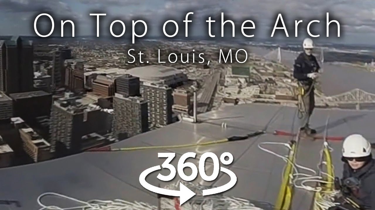 On Top of the Arch - 360° Found Footage Panorama - St. Louis - YouTube