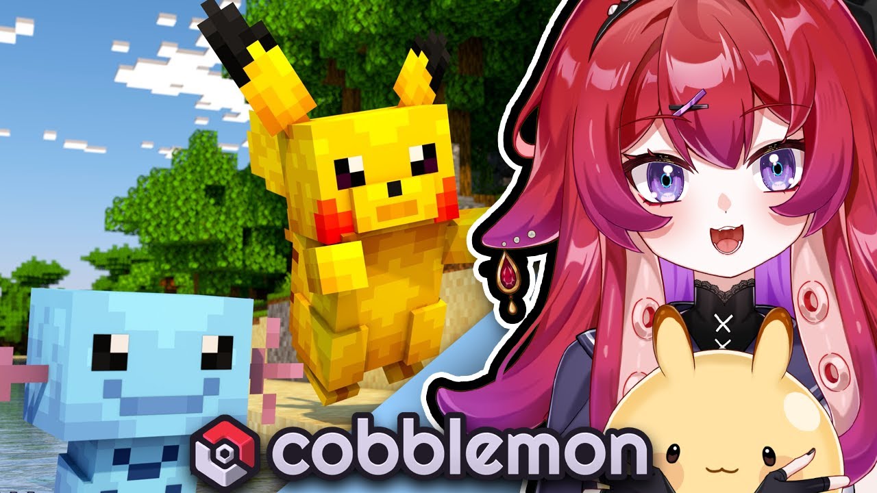 MINECRAFT HAS A POKEMON MOD !? | Cobblemon Vtuber - YouTube