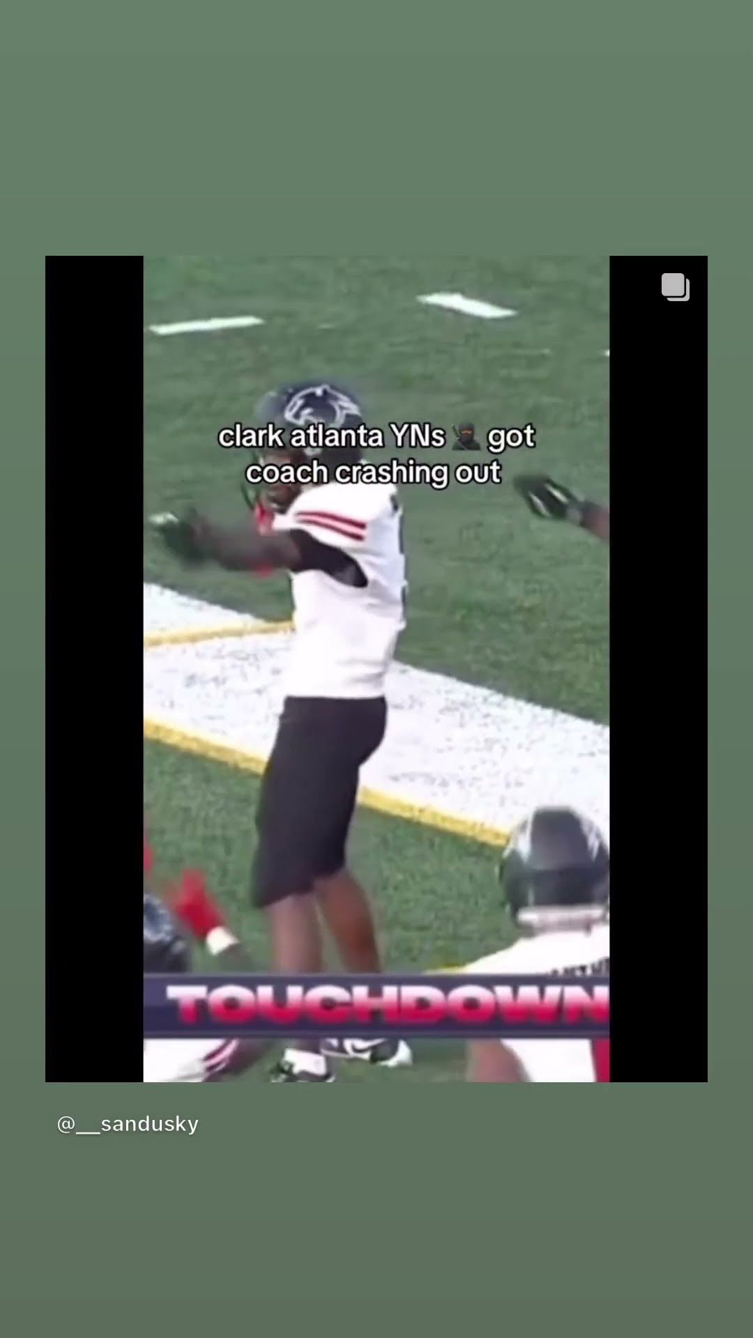 Coach crashing out #hoodnews #football #coach #celebration