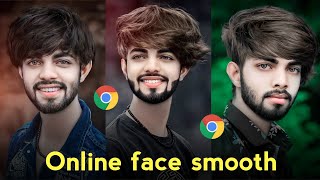 Free online face smooth photo editing | Online photo editing website | Photo editing screenshot 1