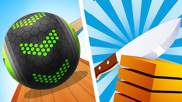 Going Balls Vs Slice it all - All Levels NEW UPDATE Gameplay Android, iOS #140