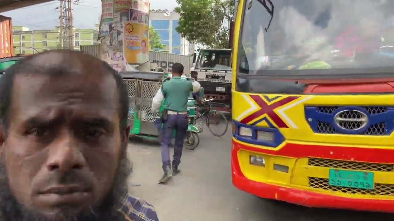 4K Walking Around Soltgola Crossing Chattogram Port ( Bangladesh )