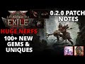 POE2 - 0.2.0 Patch Note Summary - Huge Changes Coming - Buffs and Nerfs Inbound